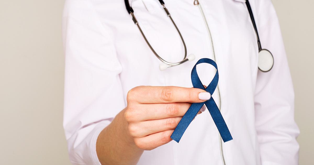 Colorectal cancer ribbon