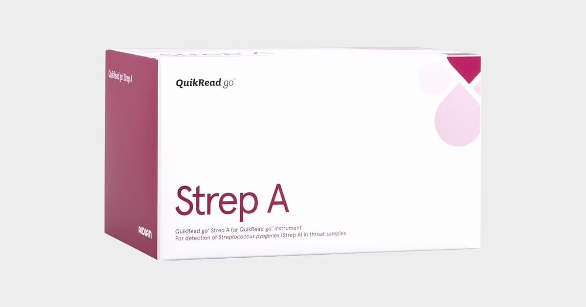 QuikRead go Strep A test kit