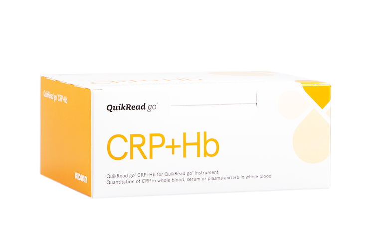 QuikRead go CRP+Hb tuotepakkaus