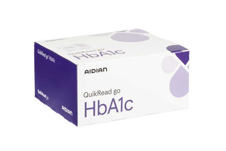 QuikRead go HbA1c kit box QuikRead go HbA1c kit box