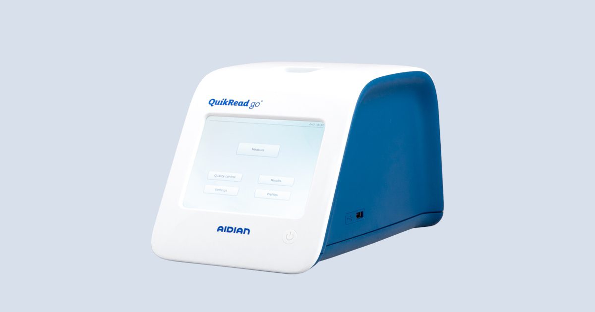 Aidian's QuikRead go is a compact point of care instrument |… | Aidian