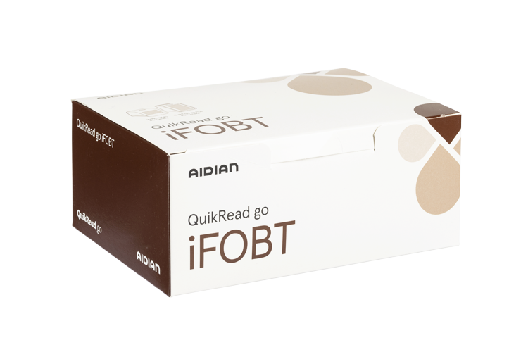 QuikRead go iFOBT kit box QuikRead go iFOBT kit box