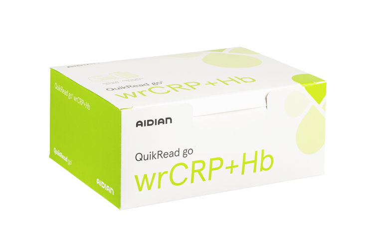 QuikRead go wrCRP+Hb tuotepakkaus QuikRead go wrCRP+Hb tuotepakkaus